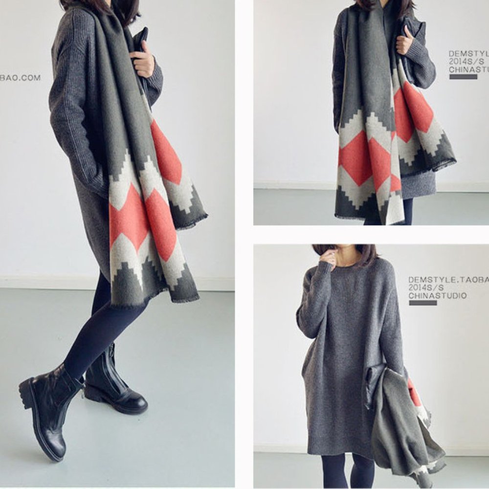 NEW Boho Super Soft Wrap Scarf - Picture 10 of 12